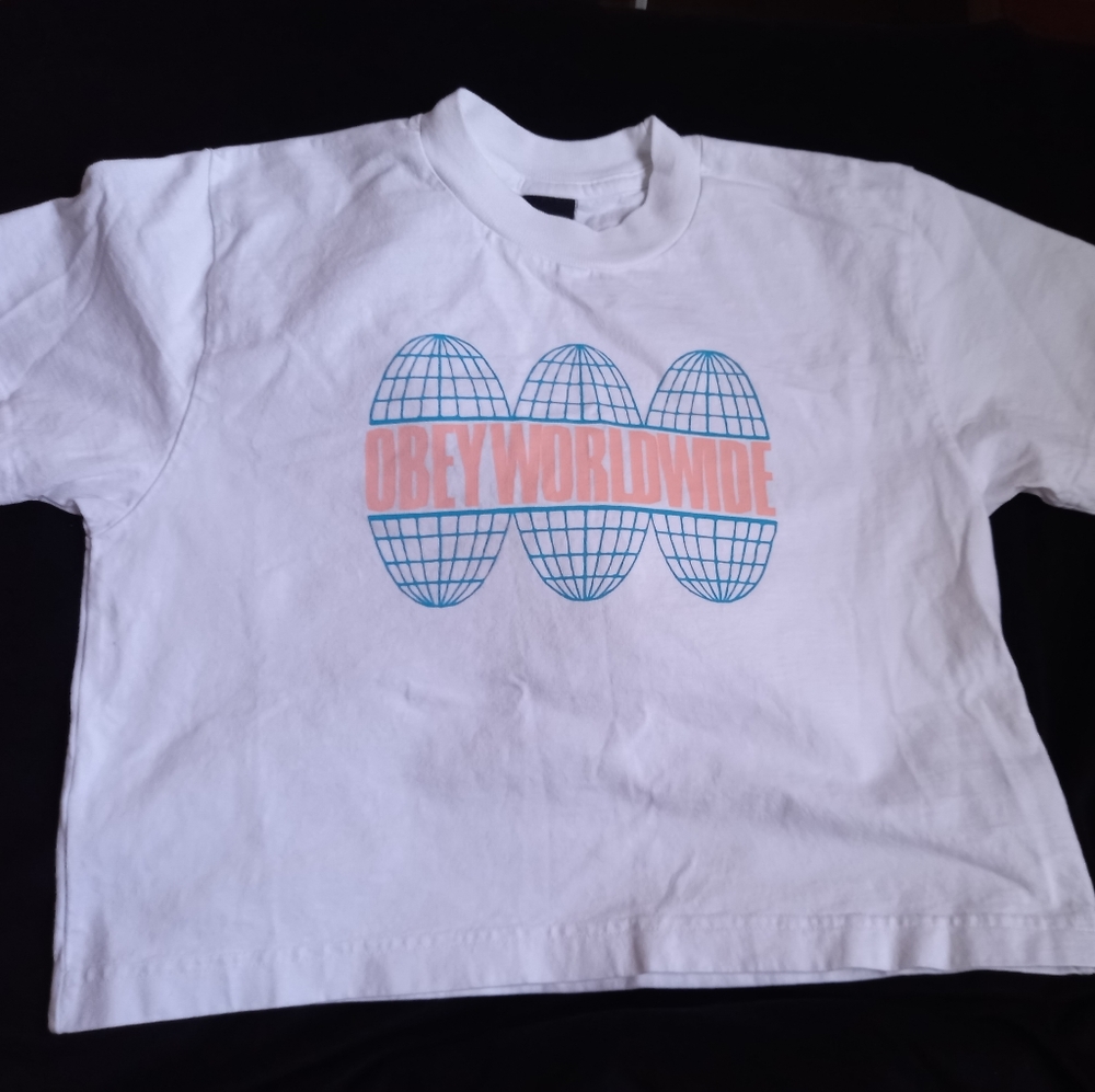 Obey Worldwide Graphic Tee Crop Top